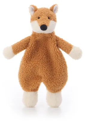 Image de Doudou pour bébé, motif renard, doux et lavable