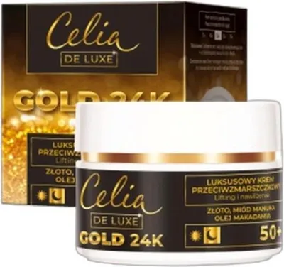 Immagine prodotto di Celia Gold 24K Crema lussuosa antirughe 50+ - lifting e idratazione 50ml
