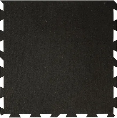 Produktbild von Sportbodenbelag aus Gummi – Puzzle-Matten 6 mm 1 x 1 mtr. Blau Rand