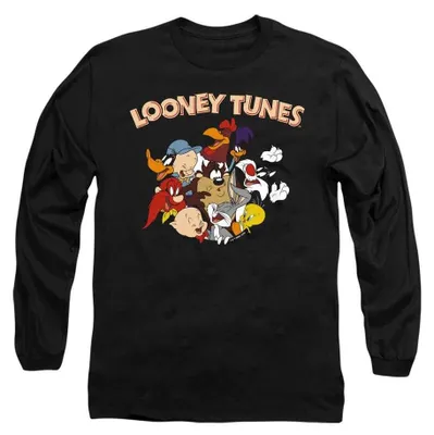 Image de T-shirt Looney Tunes, coupe unie, manches longues, modèle TV37114 (Taille L), couleur noire, productTiles.product.images.aiGenerated