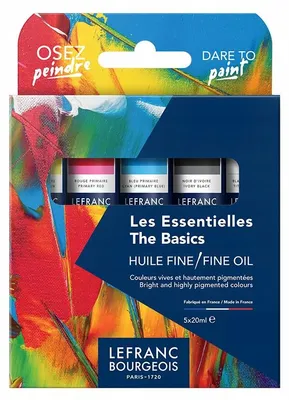 Produktbild von Lefranc & Bourgeois The Basics Ölfarben Set 5 x 20 ml