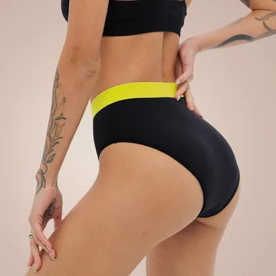 Obrázok produktu pre Weekiss High Waist Lemon Menstruacne nohavicky, Menstruacne spodne pradlo, Rozmery:L (40),množstvo:3,Farba:Čierna