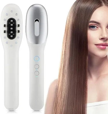 Obrázok produktu pre Elektrický aplikátor na vlasový olej s mikroprúdovou masážou hlavy, dvojfarebný (červeno-modrý)