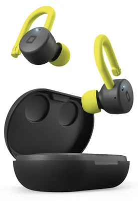 Produktbild von Sportliche TWS-Kopfhörer nach IPX5 mit Kopfbügel, Touch-Controls und Ladestation