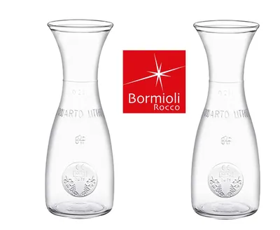 Produktbild von 2 x Glaskaraffe Weinkaraffe Dekanter Wasserkaraffe MISURE 0,25L Bormioli Rocco