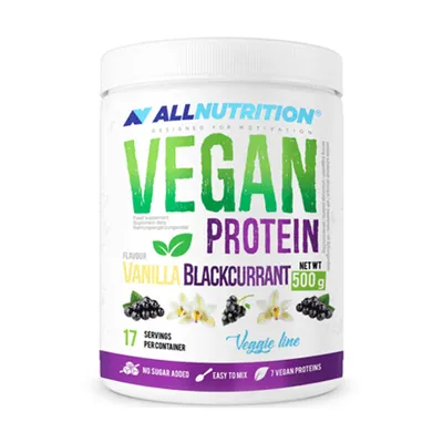Produktbild von AllNutrition | Vegan Protein Vanilla with blackcurrant
