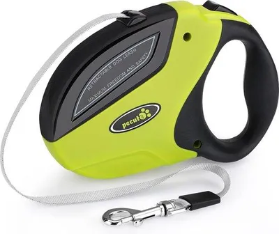 Produktbild von Famanu Hundeleine mit Rückholmechanismus bis 5 Meter für Haustiere bis max. 50 kg