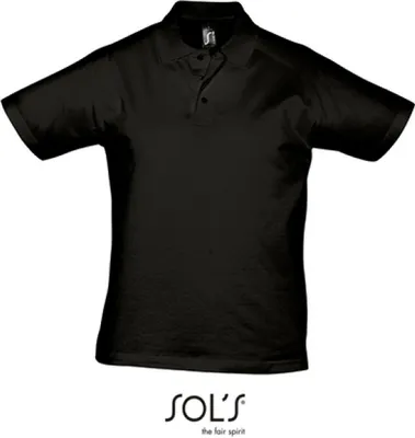 Produktbild von SOLs 11377 | Herren Poloshirt Prescott - Farbe: Deep Black - Größe: 3XL
