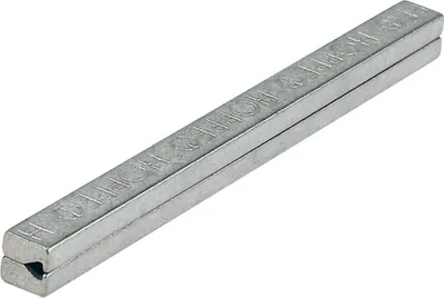 A silver metal profile pin is shown on a white background.