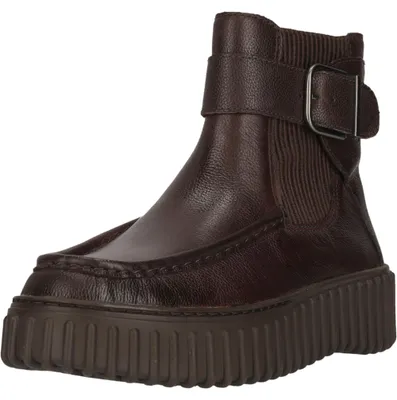 Produktbild von CLARKS Ankle Boots Torhill Buckle mit verstellbarem Schnallenriemen 5228 Dark Brown Lea 40