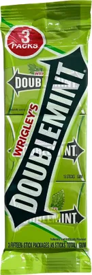 Produktbild von Wrigley's Doublemint Kaugummi 45 Stück (3x15 Streifen)