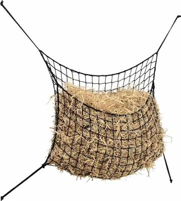Obrázok produktu pre vidaXL Siete na seno 2 ks. Okrúhle čierne 75x50 cm PP