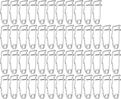Produktbild von 50 Stück Metall-Sicherheitsnadeln, Pins, Brosche, Sicherungsstift, Verschluss, Verschluss, Nähen, Bastelwerkzeug (22 mm)
