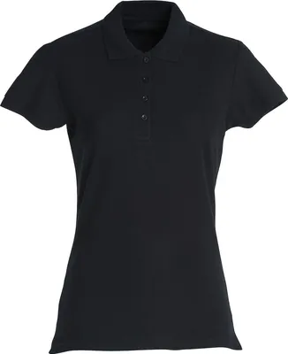 Produktbild von Damen Basic Polohemd aus 100% Baumwolle, 190 g/m², mit Seitenschlitzen und 4 Knöpfen