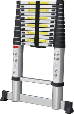 Produktbild von Varan Motors - DLT212B-2019 Aluminium Anlege-Teleskopleiter 3,8m, 13 Sprossen