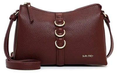 Image de SURI FREY sac à épaule bandoulière Thessy Crossover Bag Wine rouge foncé