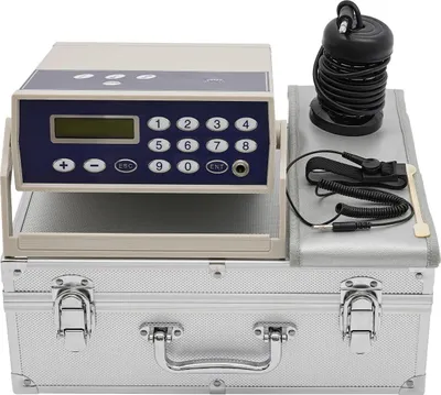 Image de Appareil de massage pour les pieds - Bain de pieds ionique - 50 W - 220 V - Chauffage numérique - Ceinture de taille 40–50 °C - Minuterie 30 min - Portable - Argent