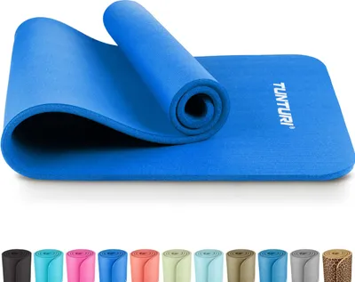 Image de Tapis de fitness Tunturi NBR, bleu, sans sac