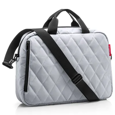 Immagine prodotto di reisenthel notebook bag, Notebooktasche, Laptoptasche, Rhombus Light Grey, 8.5 L, NB7060