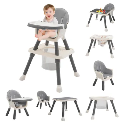 Productafbeelding van 7-in-1 Verstelbare Hoge Stoel voor Baby's en Peuters
