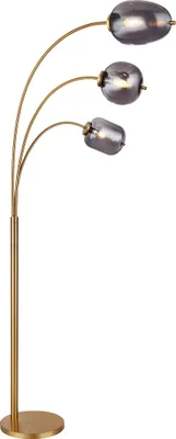 Produktbild von Globo Lighting Stehleuchte Metall messingfarben matt, 3x E14