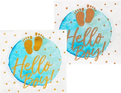 Produktbild von 12 Hello Boy! Servietten