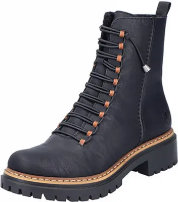 Produktbild von Rieker Schnür-,Zug-u.Schnallenstiefel in schwarz, Gr. 37