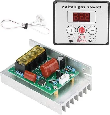 Obrázek produktu pro Digitální regulátor napětí 220 V, 6000 W pro elektromotor – regulace otáček, stmívání, stmívač, termostatický modul.