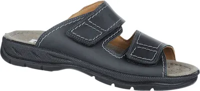 Produktbild von Jomos Herren Pantoletten schwarz, Fettleder, 2330109/48