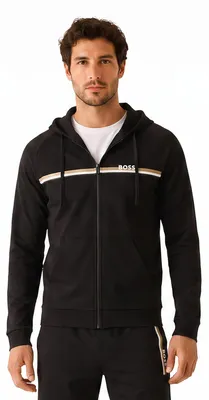 Produktbild von BOSS Herren-Baumwoll-Kapuzenpullover mit Reißverschluss 50554785
