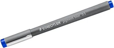 Produktbild von STAEDTLER pigment liner 308 Fineliner Einzelprodukt blau, 0,5 mm