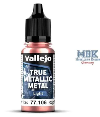 Produktbild von Vallejo VA77106 True Metallic Metal Light - Ruby Red