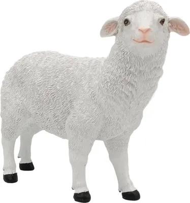 Produktbild von Schaf weisse Gartenfigur 25,5cm x 20,5cm Figur für Haus und Garten