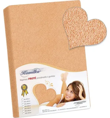 Obrázok produktu pre Froté prestieradlo - oranžové - 160x200