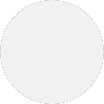 A circular mat on a light gray background.