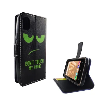 Produktbild von Handyhülle Tasche für Handy Wiko Sunny Max Dont Touch My Phone Grün