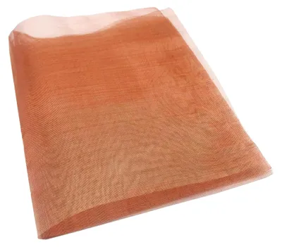Produktbild von Kupfernetz aus reinem Kupfer, gewebt, 30,5cm x 100cm, #40 Maschen, 0,48mm Maschenweite