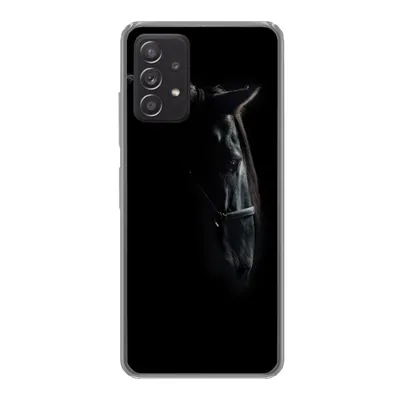 Produktbild von MuchoWow® Handyhülle Schutzhülle Hülle für Samsung galaxy a73 Pferd - Leicht - Schwarz Silikon Softcase Handy Hülle - Handyhülle
