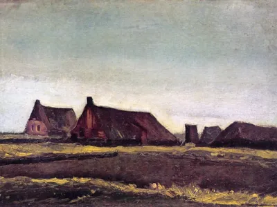 Obrázek produktu pro Vincent Van Gogh umělecký obraz tisk - Statky, 1883 (60 x 80 cm)