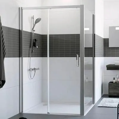 Obrázek produktu pro Sprchové dveře pro boční stěnu Hüppe Classics 2 EasyEntry 140 cm barva rámu stříbrná dekor skla čiré sklo HUPPE C25311.069.322