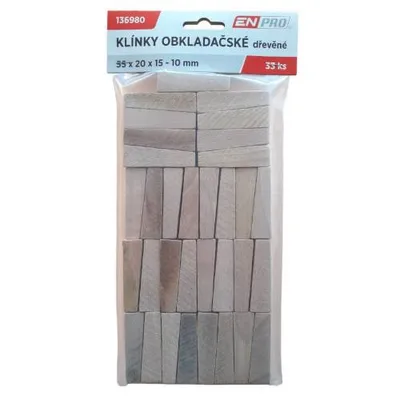 Produktbild von Bodenschlüssel aus Holz, 55 x 20 x 15 - 10 mm, 33 Stück, ENPRO