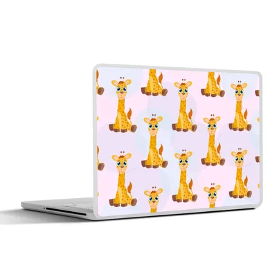 Produktbild von MuchoWow® Laptop Aufkleber Sticker Cover Giraffe - Muster - Kinder 30x21 cm - Sticker für Laptop - Selbstklebend