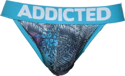 Produktbild von ADDICTED - Herren Unterwäsche - Tropical Mesh Push Up Jockstrap Turquoise - 1x Größe L