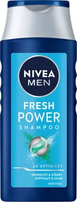 Produktbild von NIVEA MEN Fresh Power Shampoo 250ml pH-optimiert mit Menthol Erfrischt & Stärkt