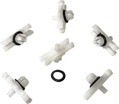 Produktbild von 20x Zierleisten Klammer Clip mit Dichtung für Audi VW Golf Jetta Passat T3 | 113853585C