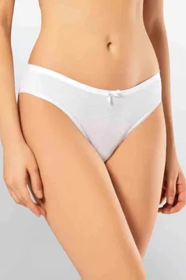 Obrázok produktu pre 6-balenie dámskych bikínových nohavičiek, biele, veľkosť XXL, bavlna, K-47