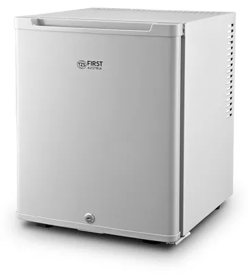 Immagine prodotto di TZS First Austria - Mini Frigorifero 30L completamente silenzioso - Piccolo Minifrigo con porta reversibile e luce interna - Minibar per campeggio, ufficio, camera da letto e hotel - Grigio