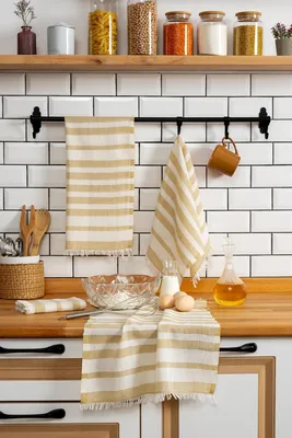 Produktbild von Mijolnir, Bella - Mustard, Handtuch-Set (4-teilig), Senf, 100% BAUMWOLLE, 45 x 65 cm