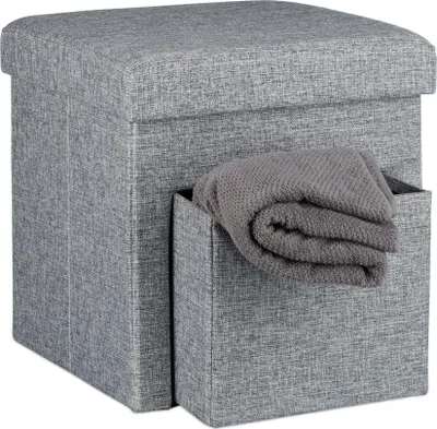 Obrázek produktu pro Stolička s úložným prostorem RD20369, šedá