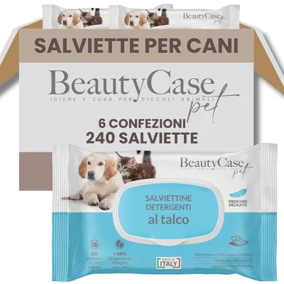 Immagine prodotto di Salviette Detergenti Animali al Talco Soft - 240pz